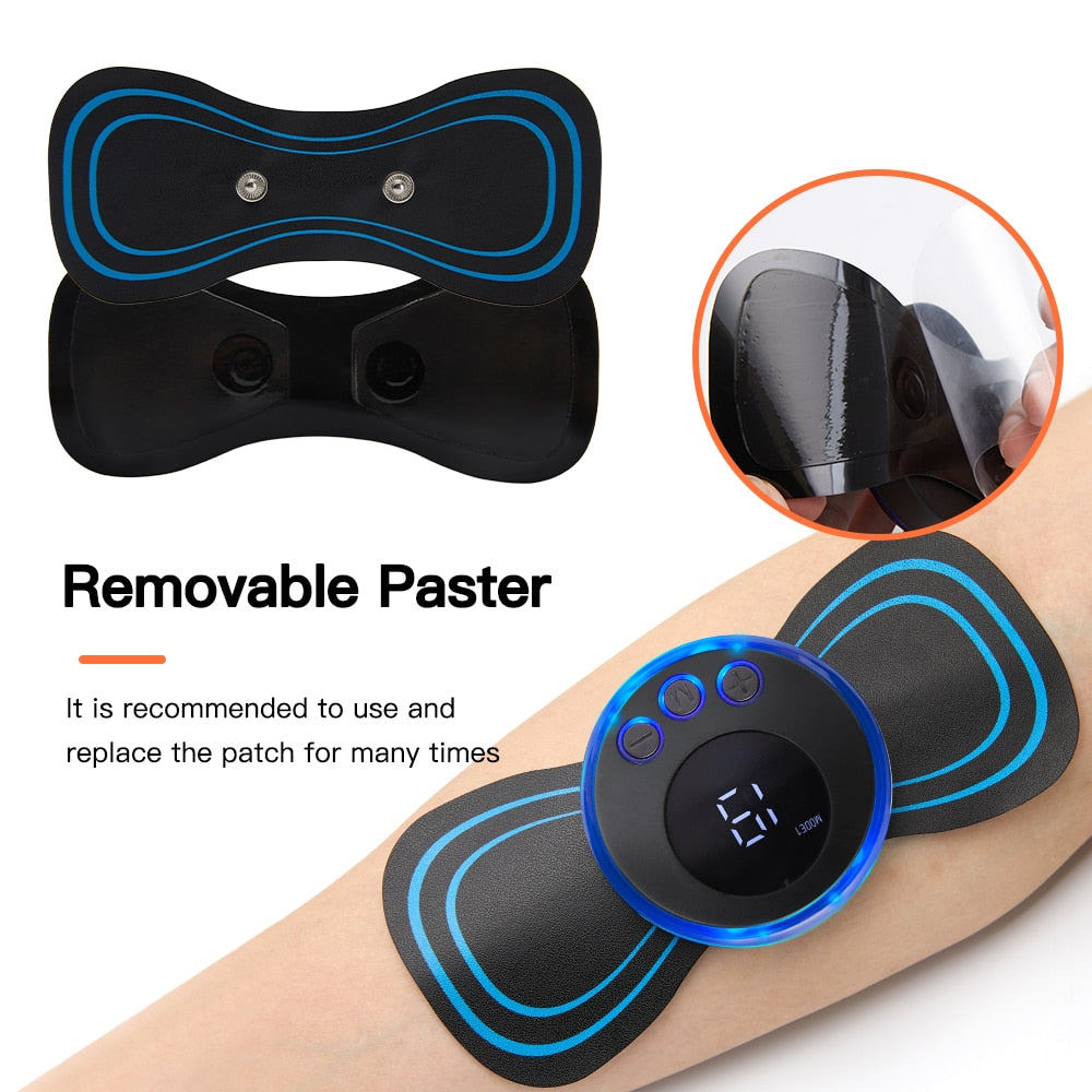 Neck Rechargeable Massager Electric Neck Massage EMS Cervical Vertebra Massage Patch for Muscle Pain Relief,Support Dropshipping